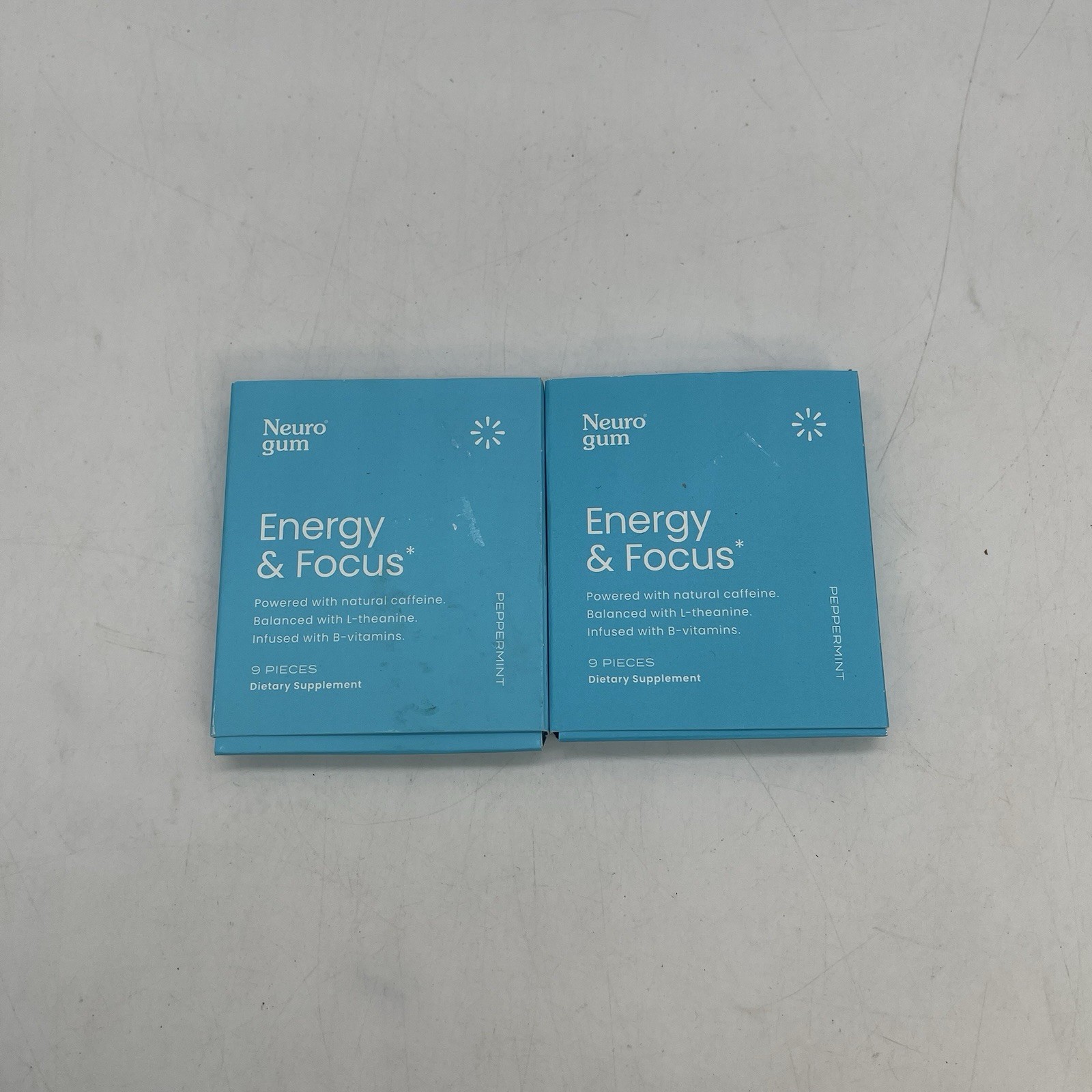 Neuro Gum L-theanine B-12 Nootropics Caffeine 2pk 18 pcs Energy & Focus New