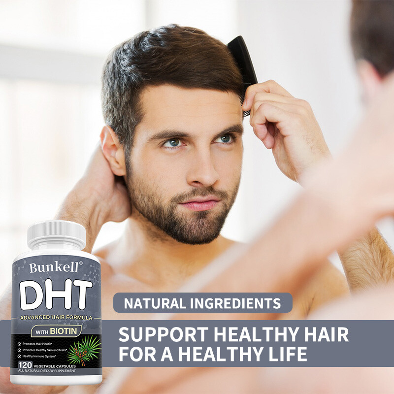DHT Blocker with Biotin – Boosts Hair Growth & New Follicle Growth