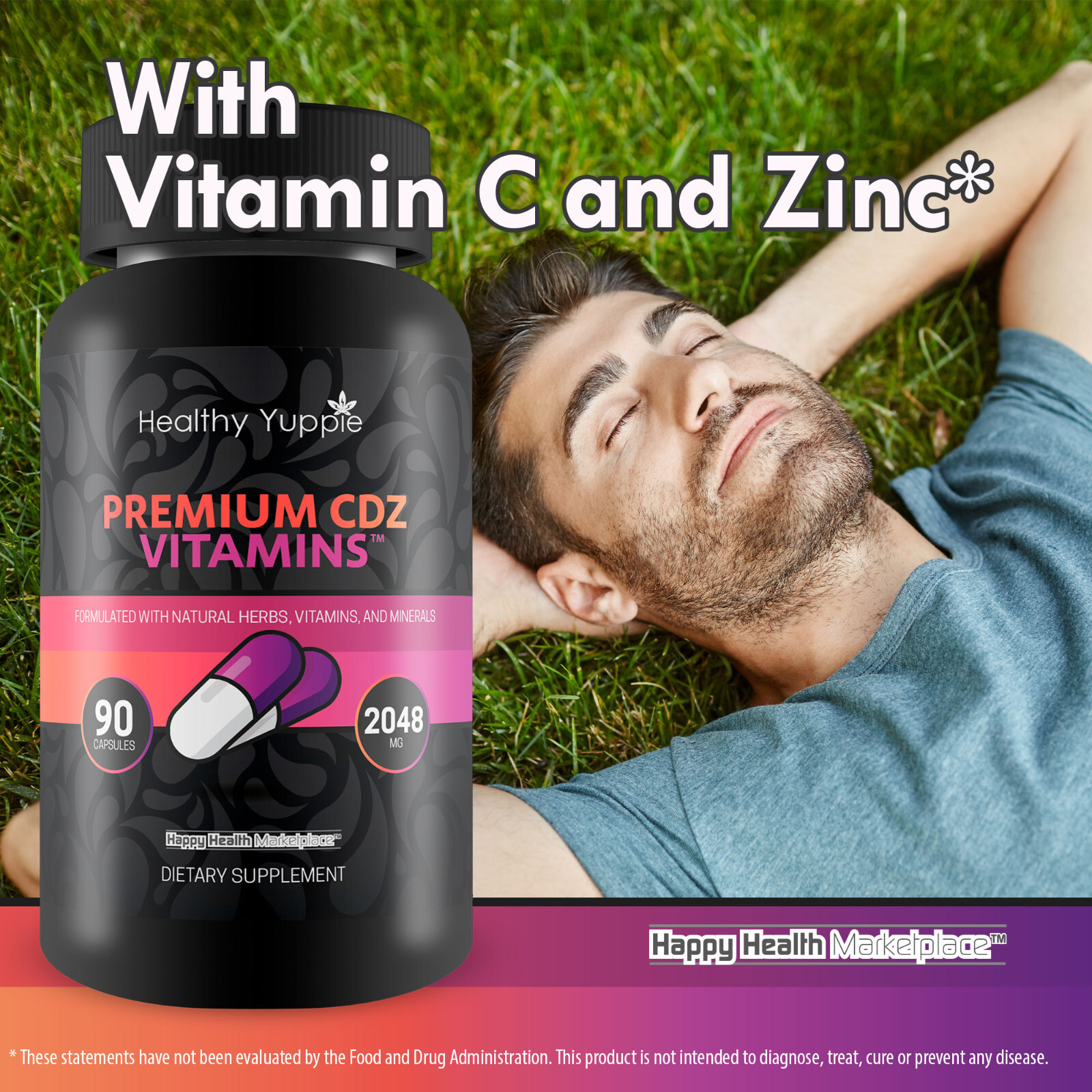 Healthy Yuppie Premium CDZ Vitamins – Our Best Immunity & Performance Pills