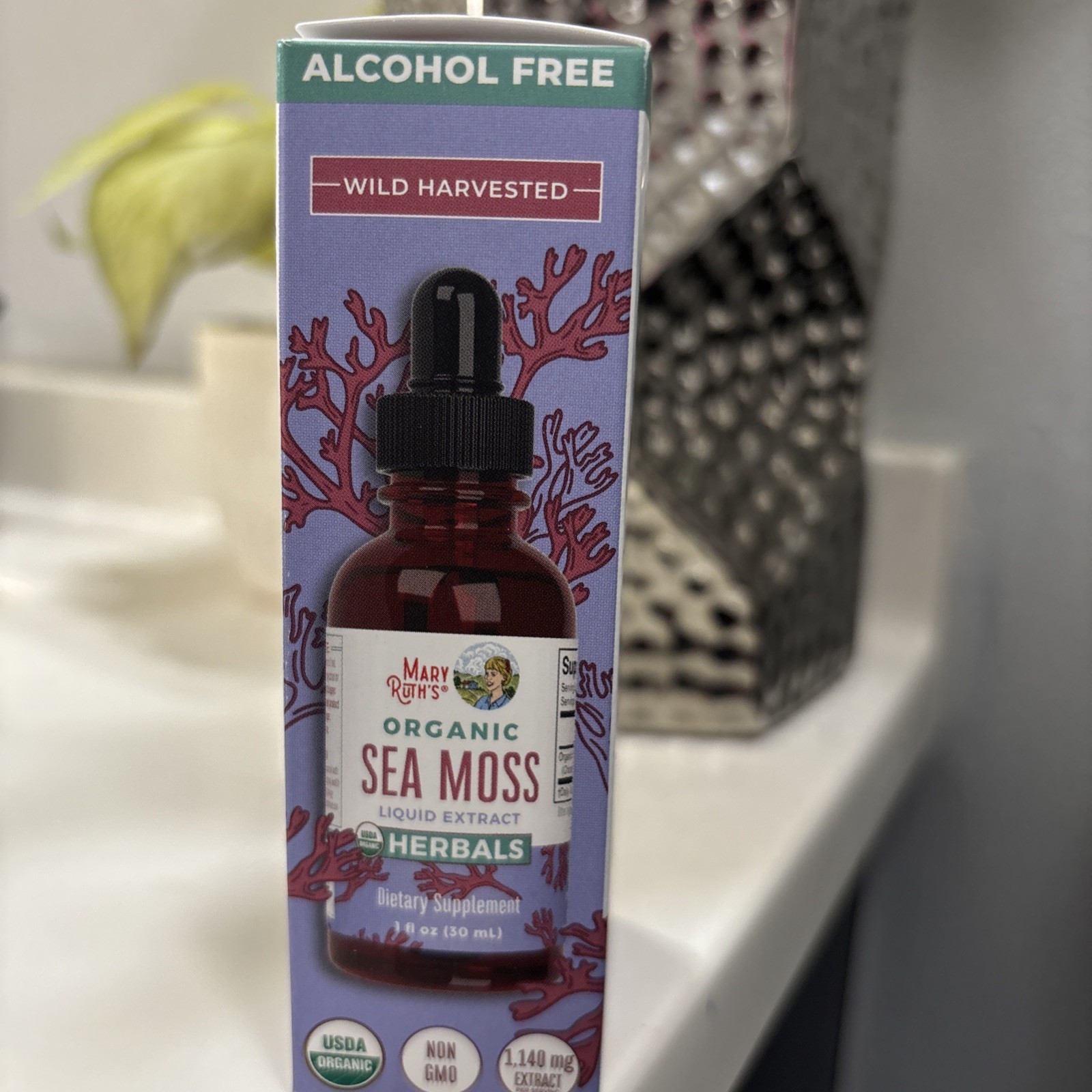 MaryRuth’s Organic Sea Moss Liquid Extract Alcohol Free Non-GMO Vegan 1 fl oz
