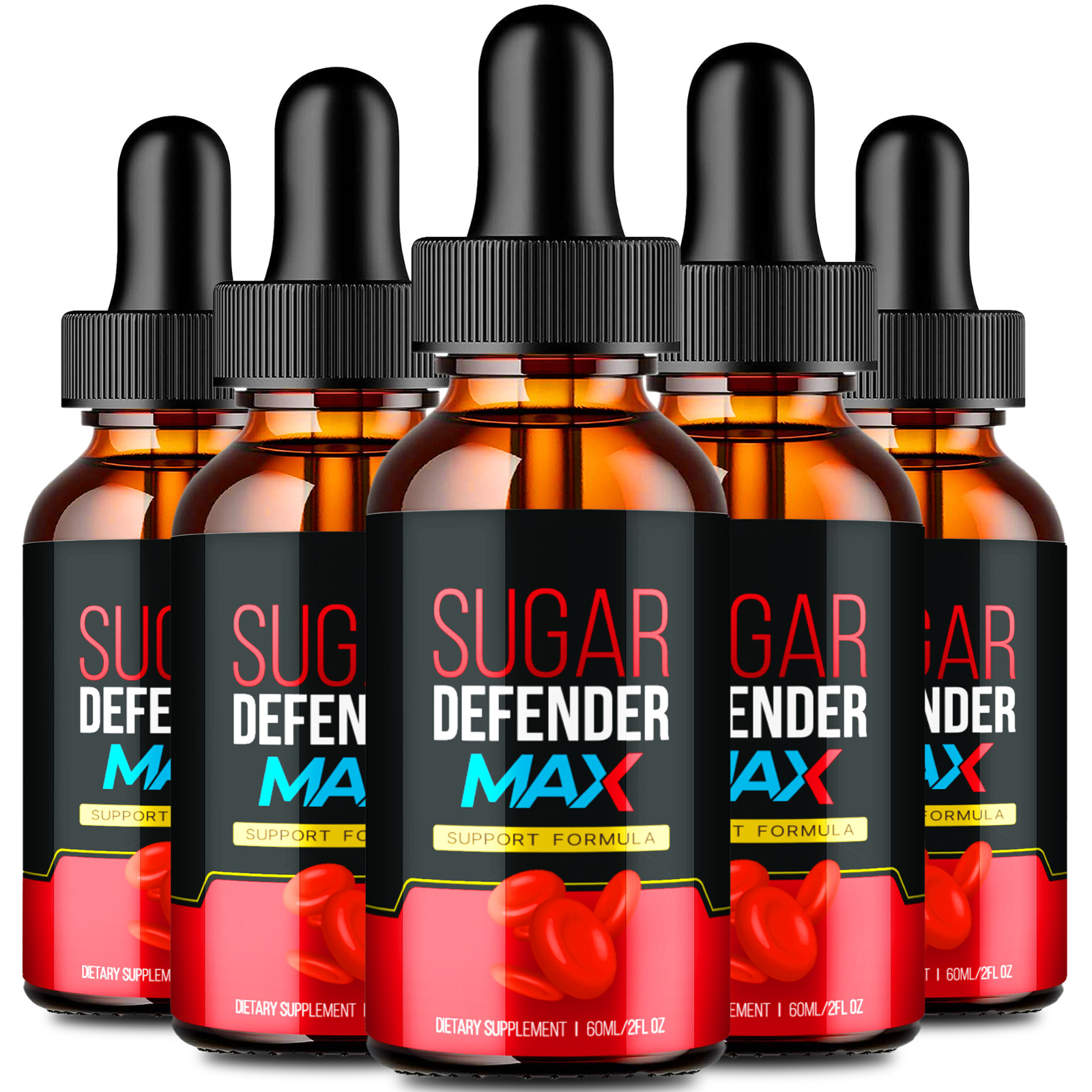 Sugar Defender Drops Max Blood Sugar Support Supplement Official Formula -5 Pack