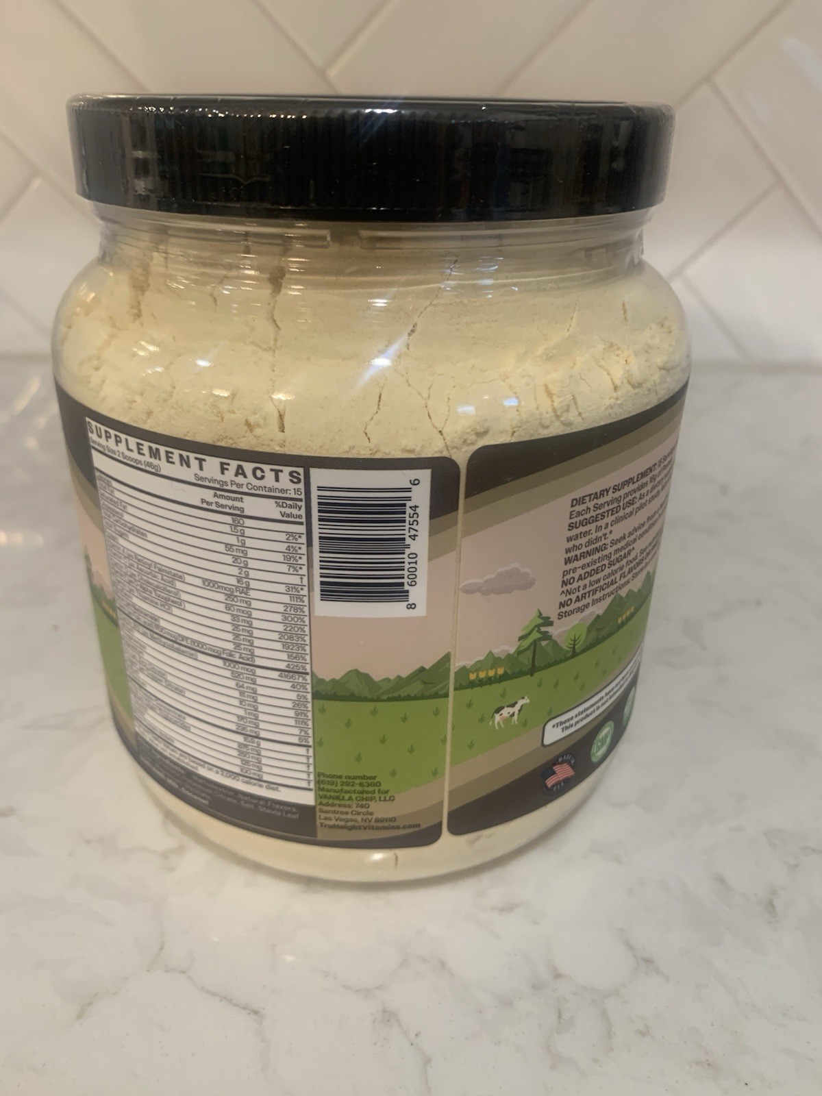 TruHeight Whey Kids Teens Growth Protein Shake Vanilla 1.5 lbs Powder (24.1 oz)