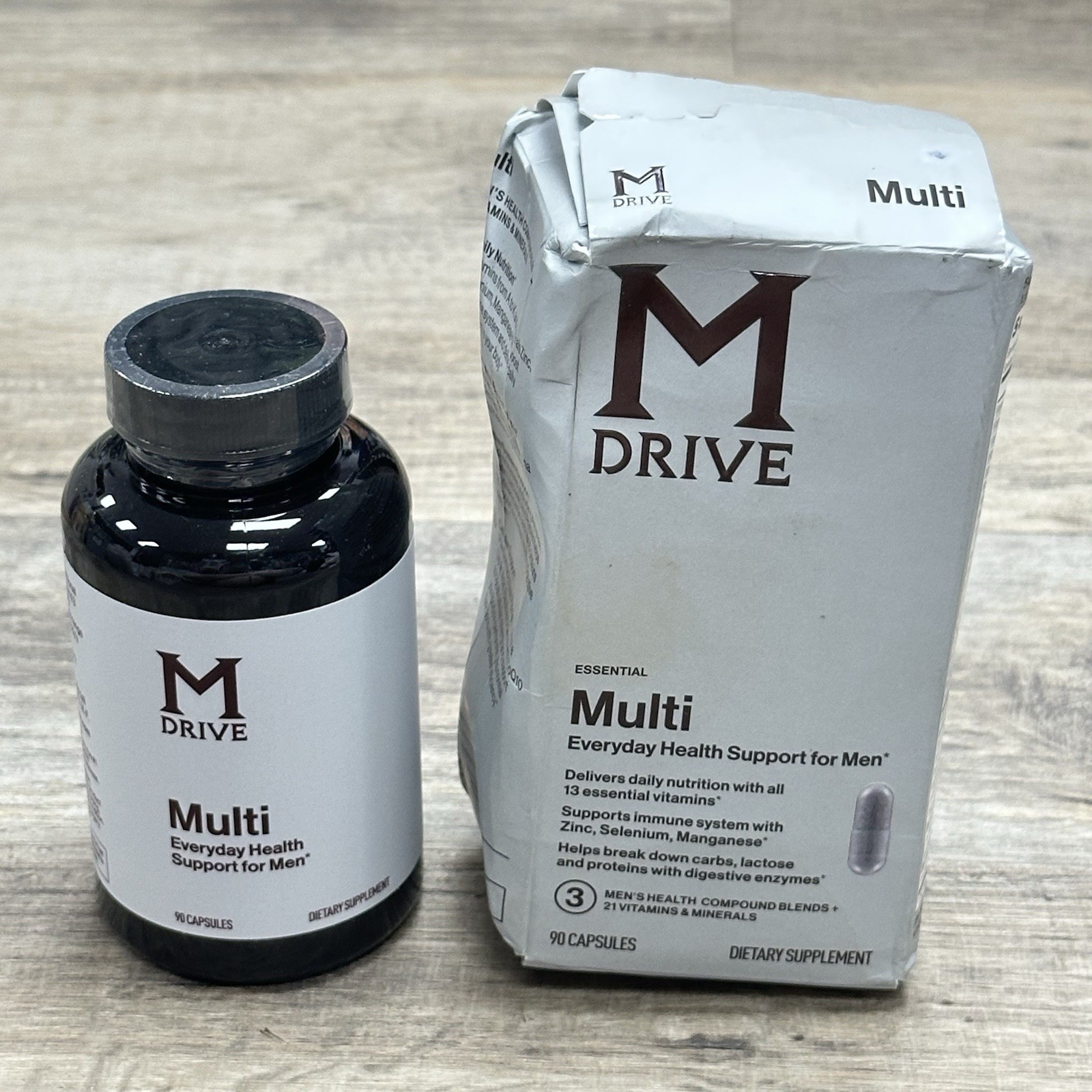 M Drive Multi Dietary Supplement 90 Capsules – Exp 05/2026 – New – Imperfect Box