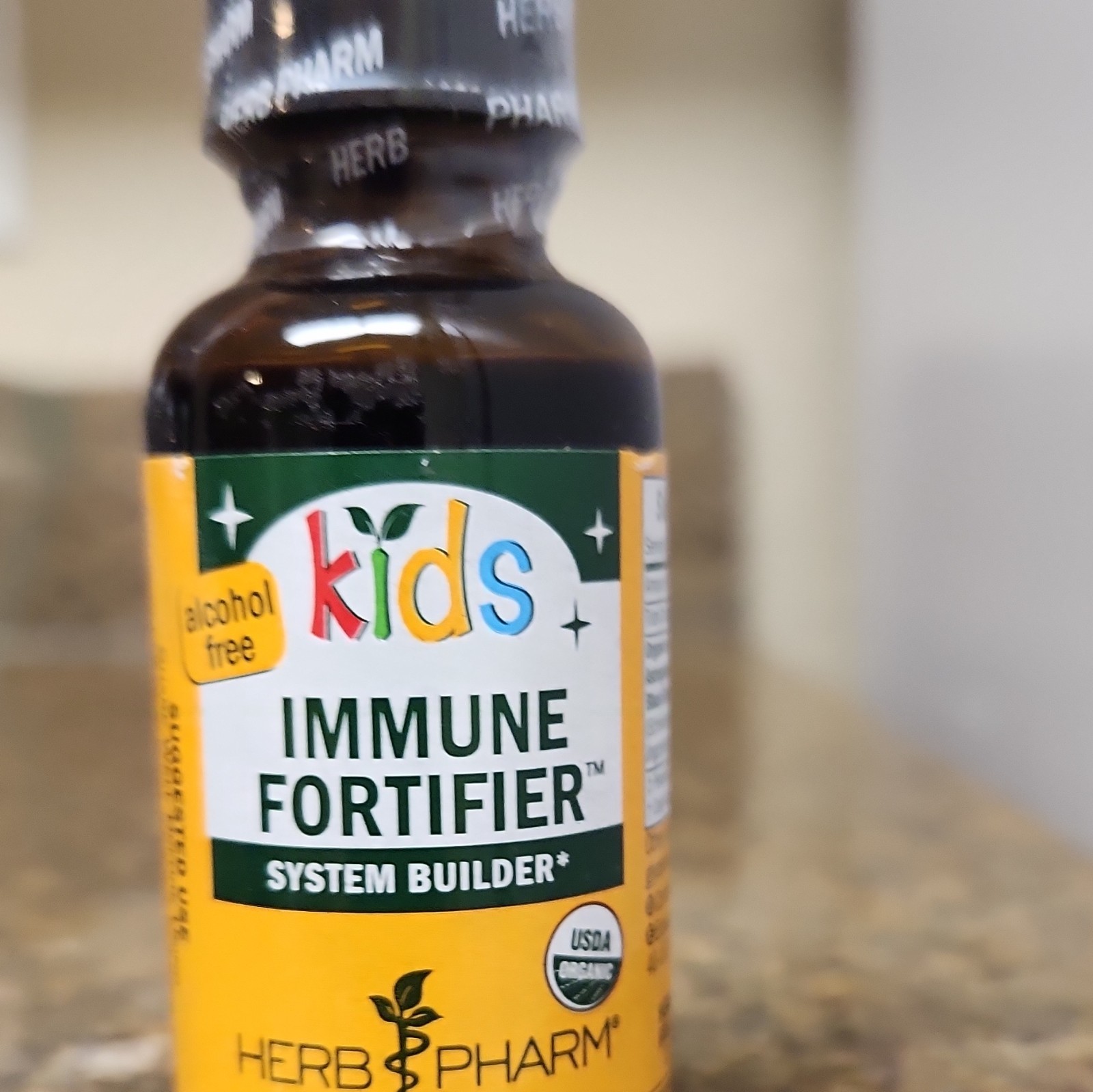 Herb Pharm Kids Immune Fortifier Drops Alcohol Free USDA Organic Gluten-Free