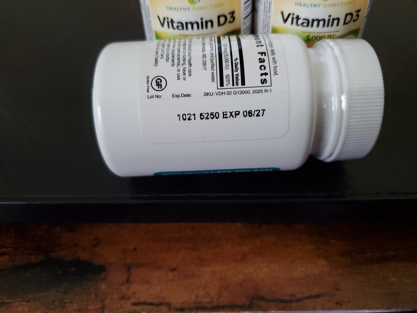 (3) HEALTHY DIRECTIONS Vitamin D3 5000 IU Immune Support – (30) softgels 06/2027