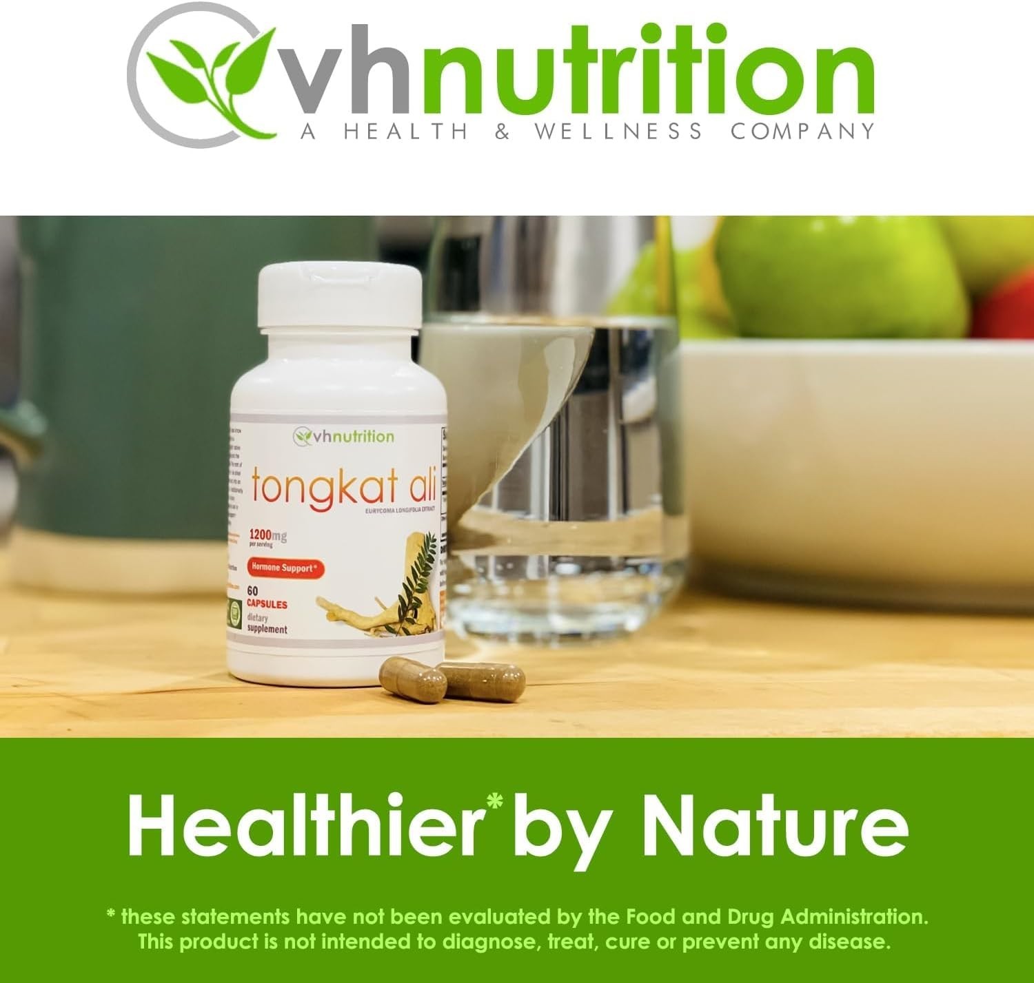 Tongkat extract – vhnutrition 1200mg- Supplement for adult men, 60 caps