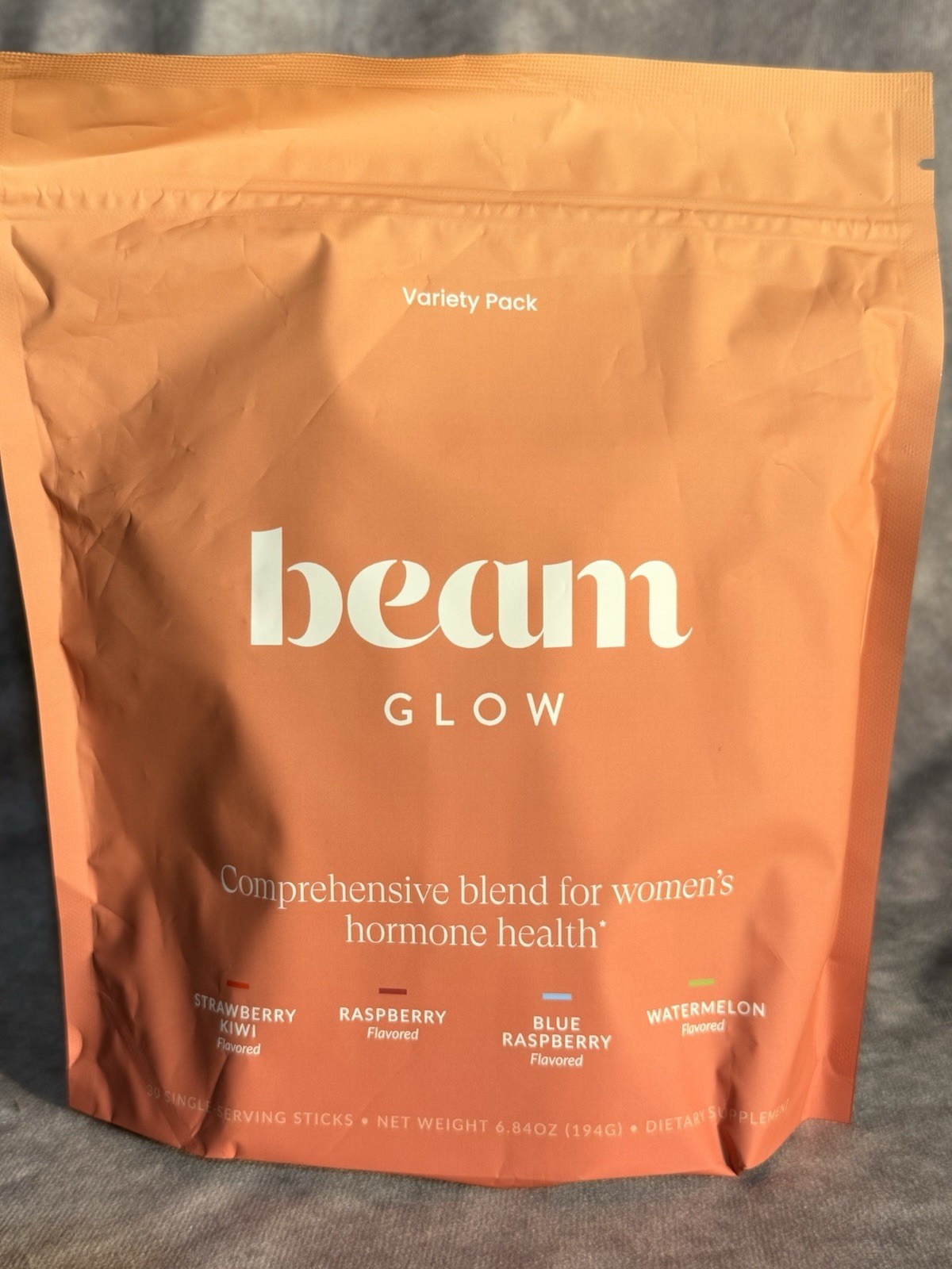 becum Glow Women’s Hormone Support Supplement Powder Variety Pack 6.84 oz