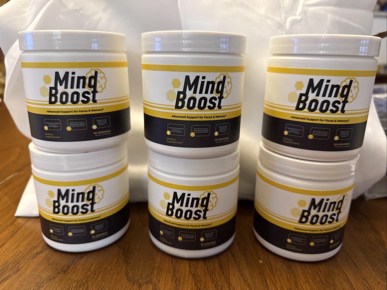 (6 Pack) Mind Boost Powder Natural Brain Support Supplement MindBoost 150 Serves