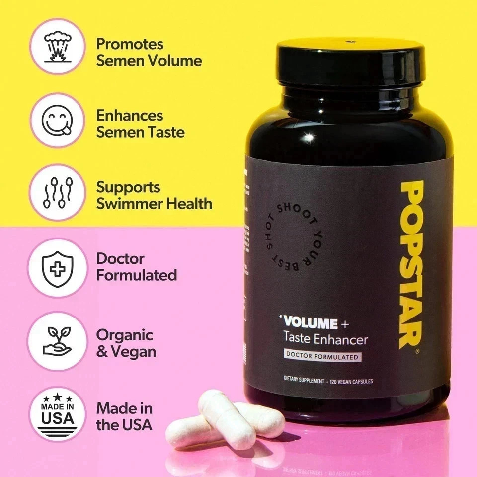POPSTAR Semen Volume Supplement-Men’s Semen Health & Fertility-Doctor Formulated