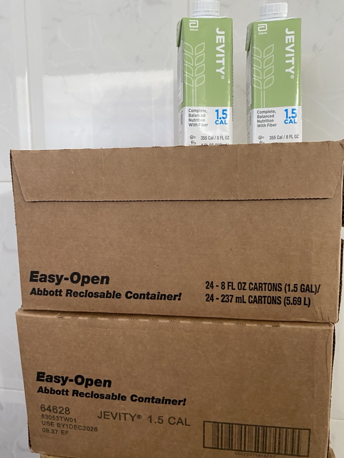 Jevity 1.5 Cal 1 case of 24 X 8 fl oz FREE SHIPPING Exp. 12/26