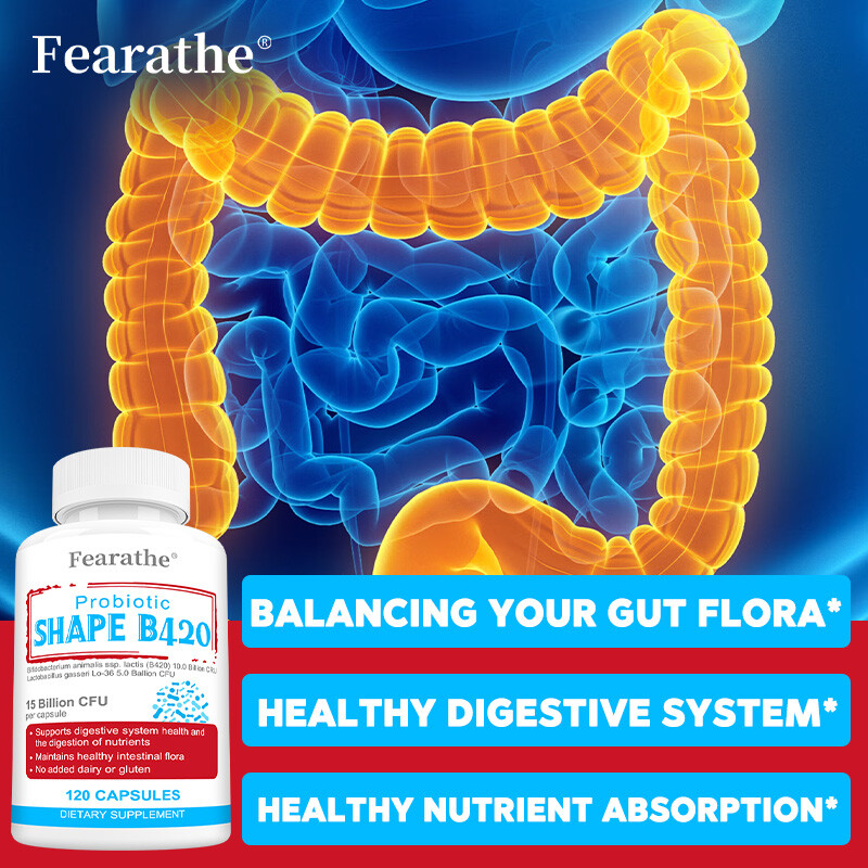Shape B420 Probiotics, Supports Digestive Health and Metabolic Rate, Vegan