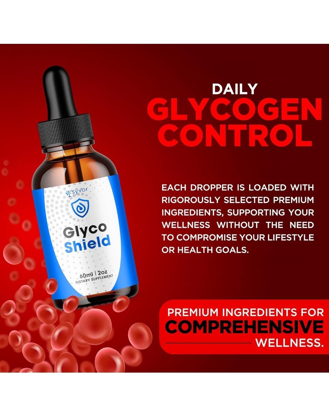 (2 Pack) Glyco Shield Blood Support Drops Advanced Vitamin Supplement 2oz