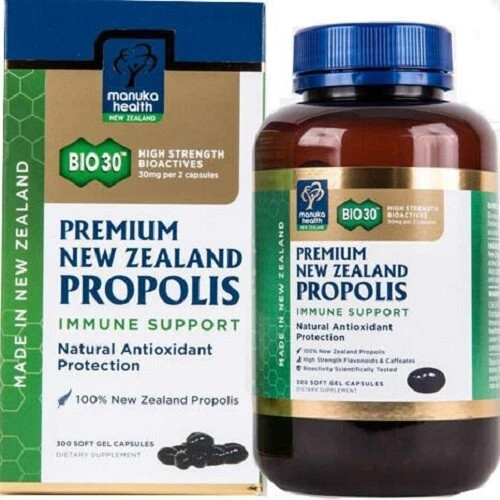 100% Pure New Zealand Manuka Health BIO30™ Propolis Capsules ( 300 capsules )