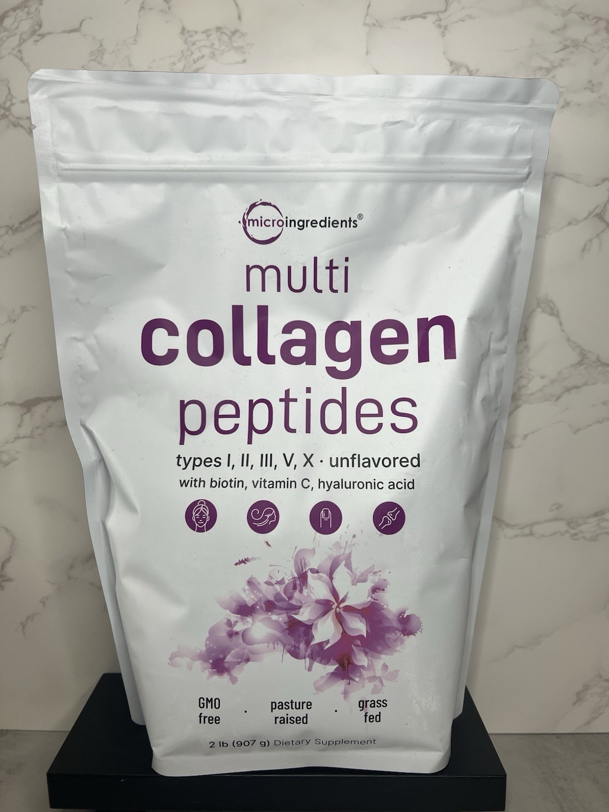 microingredients Multi Collagen Peptides Unflavored 2 lb Exp 12/2027