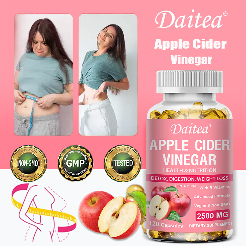 Apple Cider Vinegar 120 Softgel Vitamin C B12 Boost Metabolism Improve Digestion
