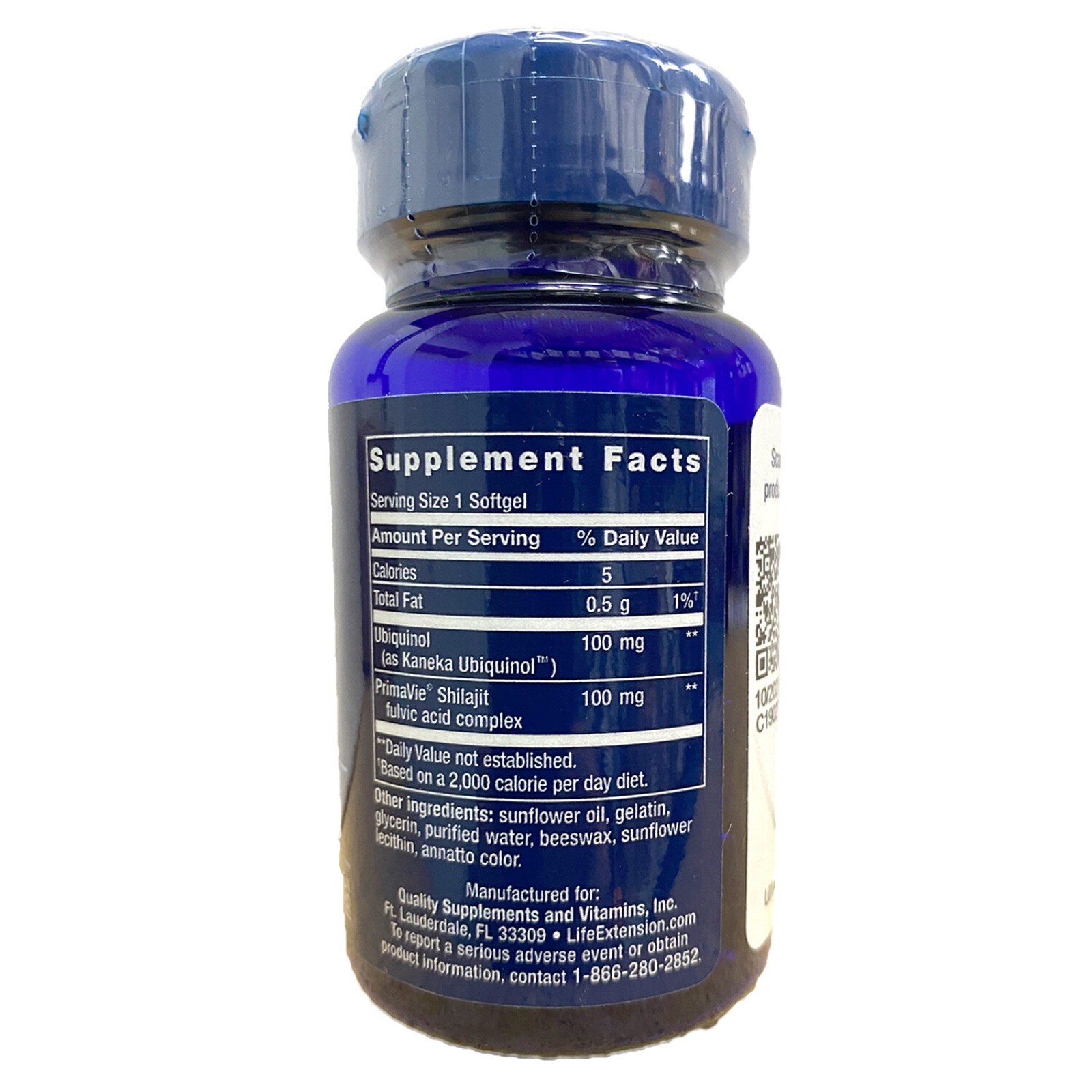 Life Extension CoQ10 Super Ubiquinol w/Mitochondrial Support 100 mg.,60 Softgels