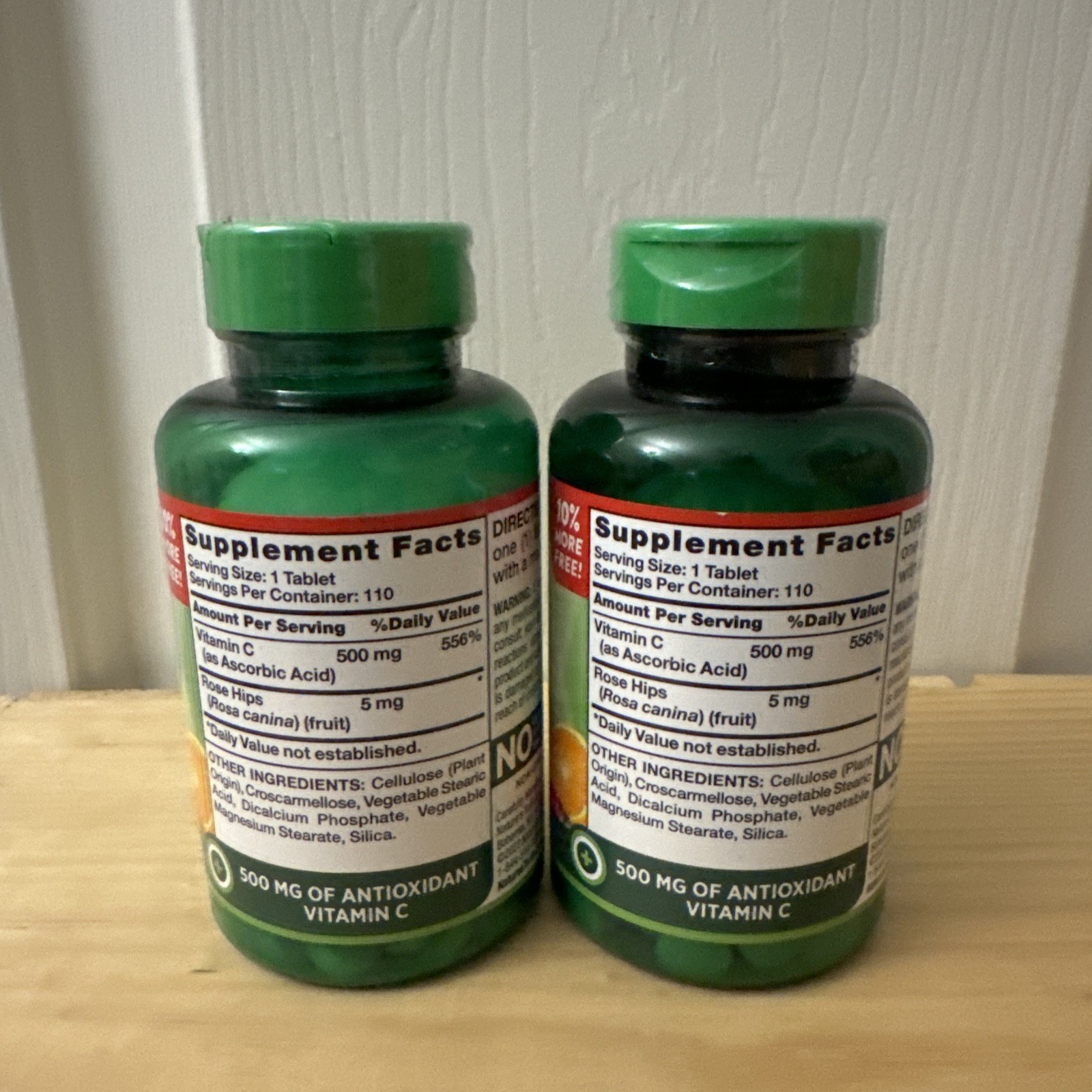 2 Pack Nature’s Truth Vitamin C Supplement plus wild rose hips 500mg 110ct 2026