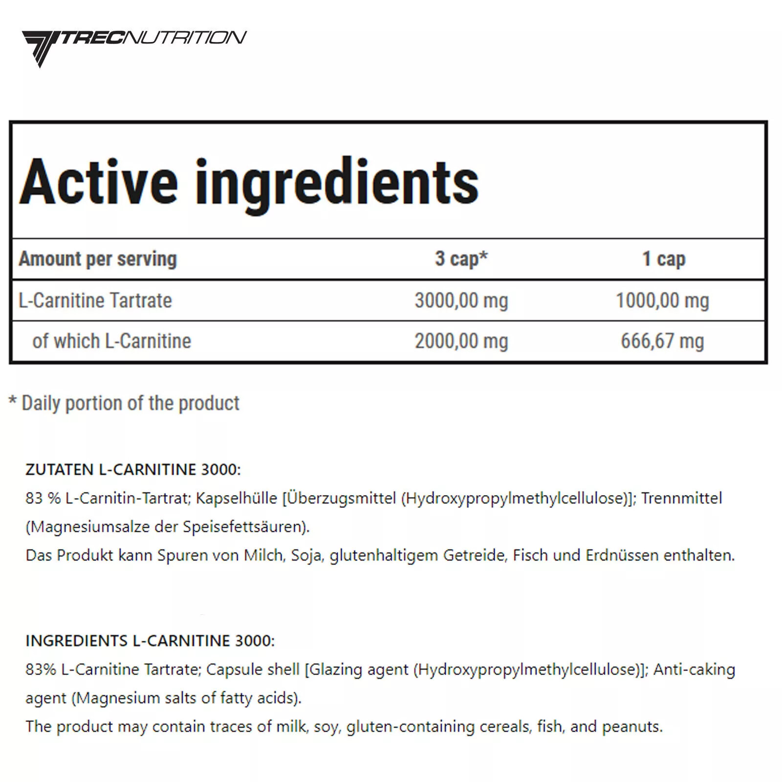 L-CARNITINE 3000 60-180 Caps Non-Stimulant Fat Burner Energy Slimming Reduction
