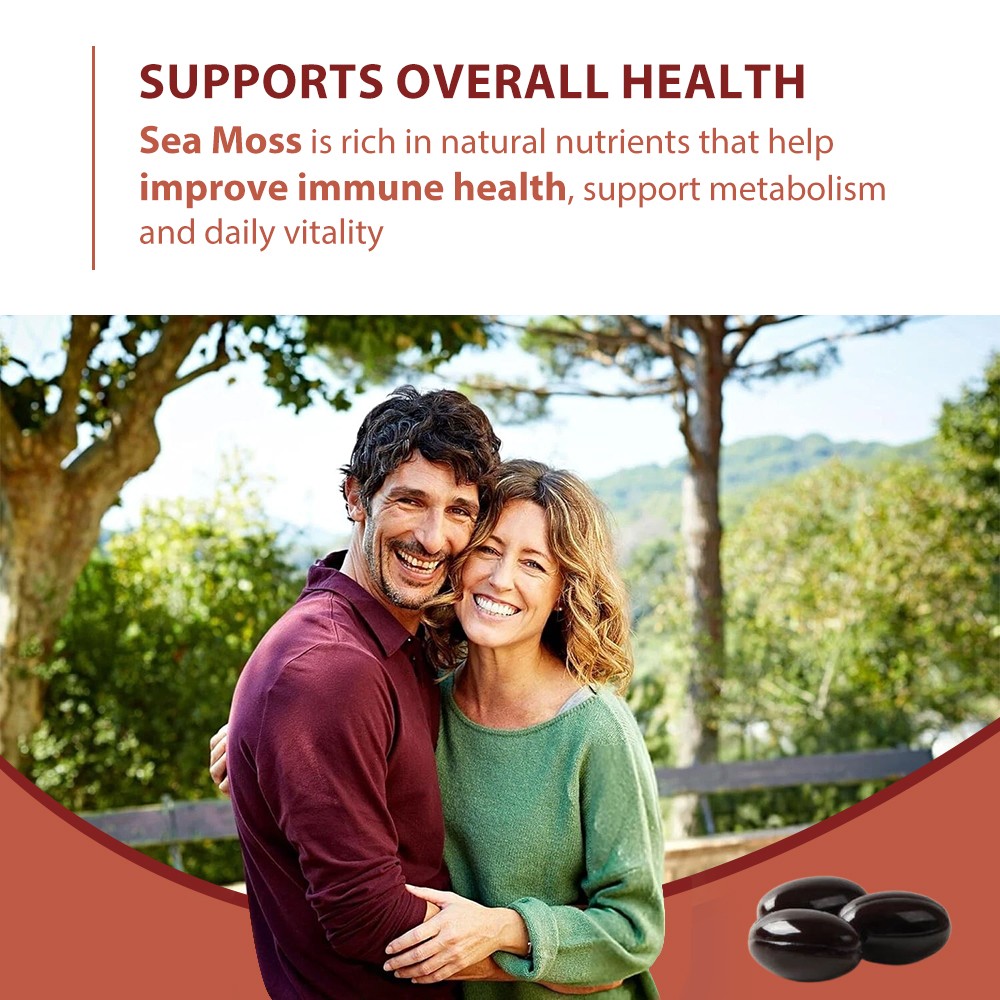 Sea Moss Complex Caps,Mineral Supplement for Thyroid,Gut Digestion,Immune 120 CT