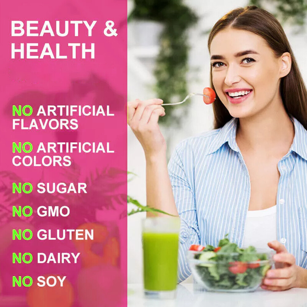 Biotin & Collagen Capsules 40,000mcg Natural Skin Hair Nails Supplement