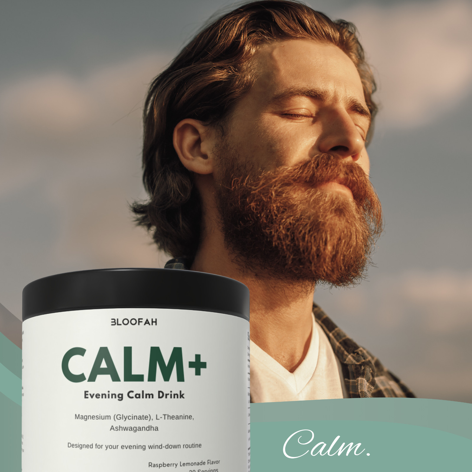 Bloofah Calm+ Powder | Magnesium L-Theanine Ashwagandha | Sleep & Stress