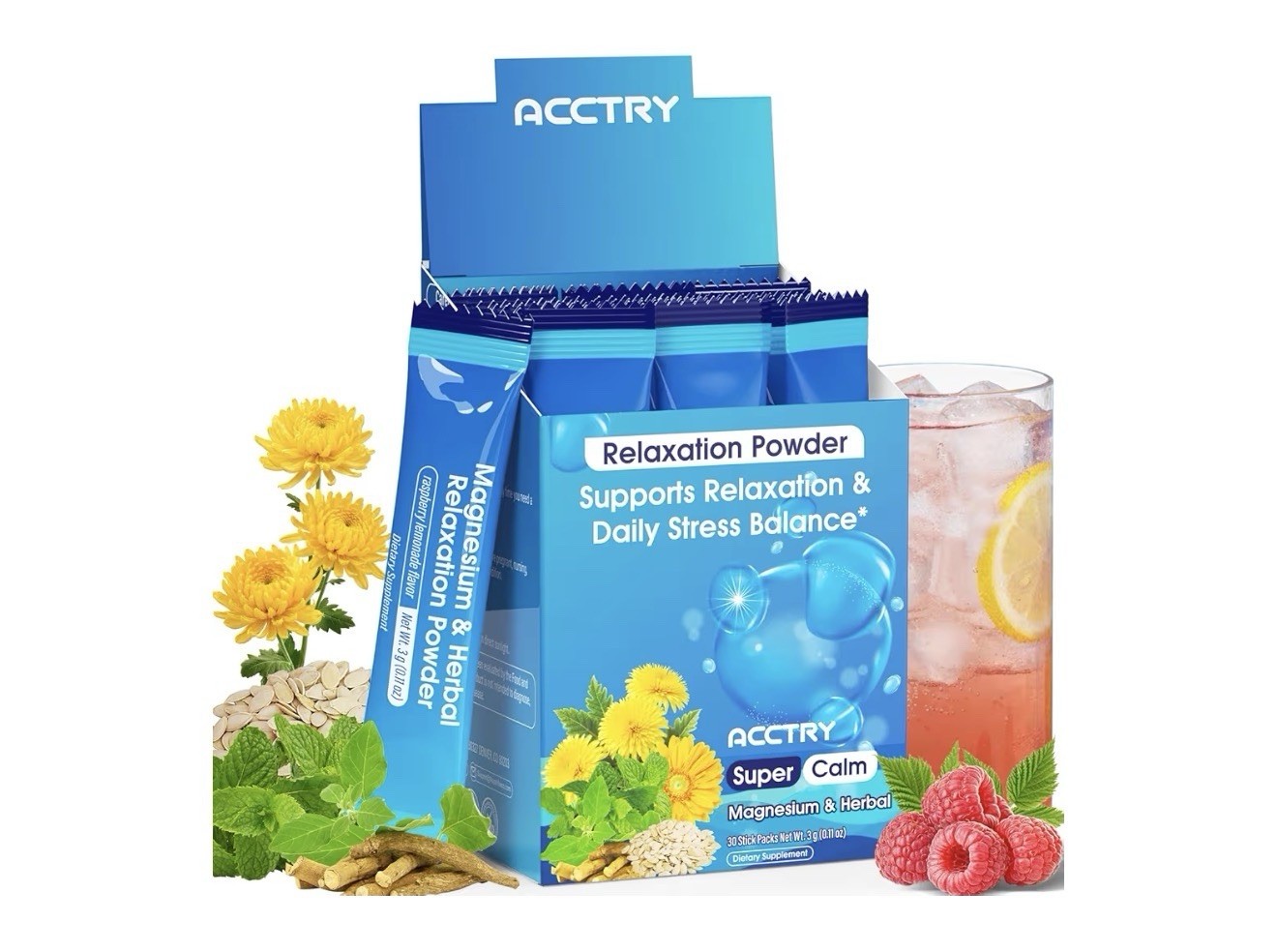 Supports calm and stress management, promotes nighttime wind-down