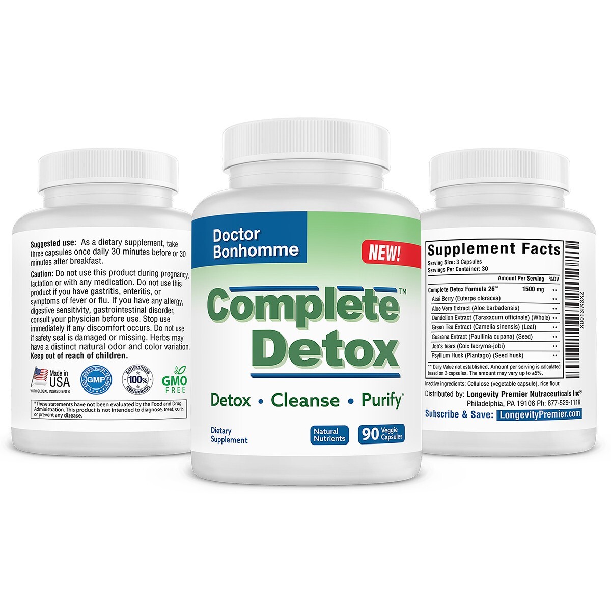 Longevity Complete Detox: Natural whole body cleanse for enhanced digestive hlth