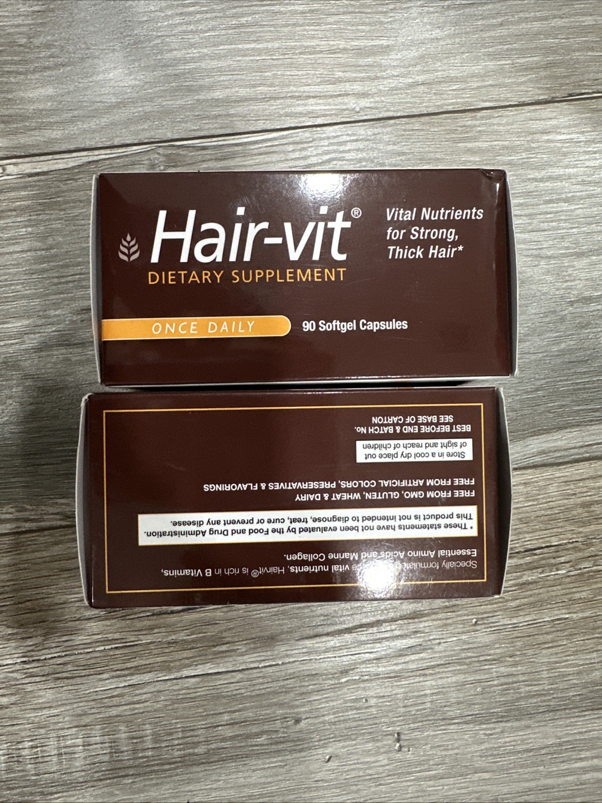 X2 Hair-vit, 1 Daily,4Strong,Thick;Shiny Hair,B-Vitamins+Amino Acids 180 Total