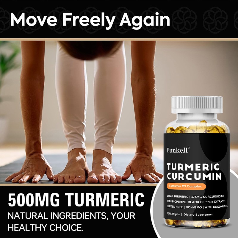 Turmeric – (with black pepper extract)-Joint Health-Natural Ingredients,2 bottle