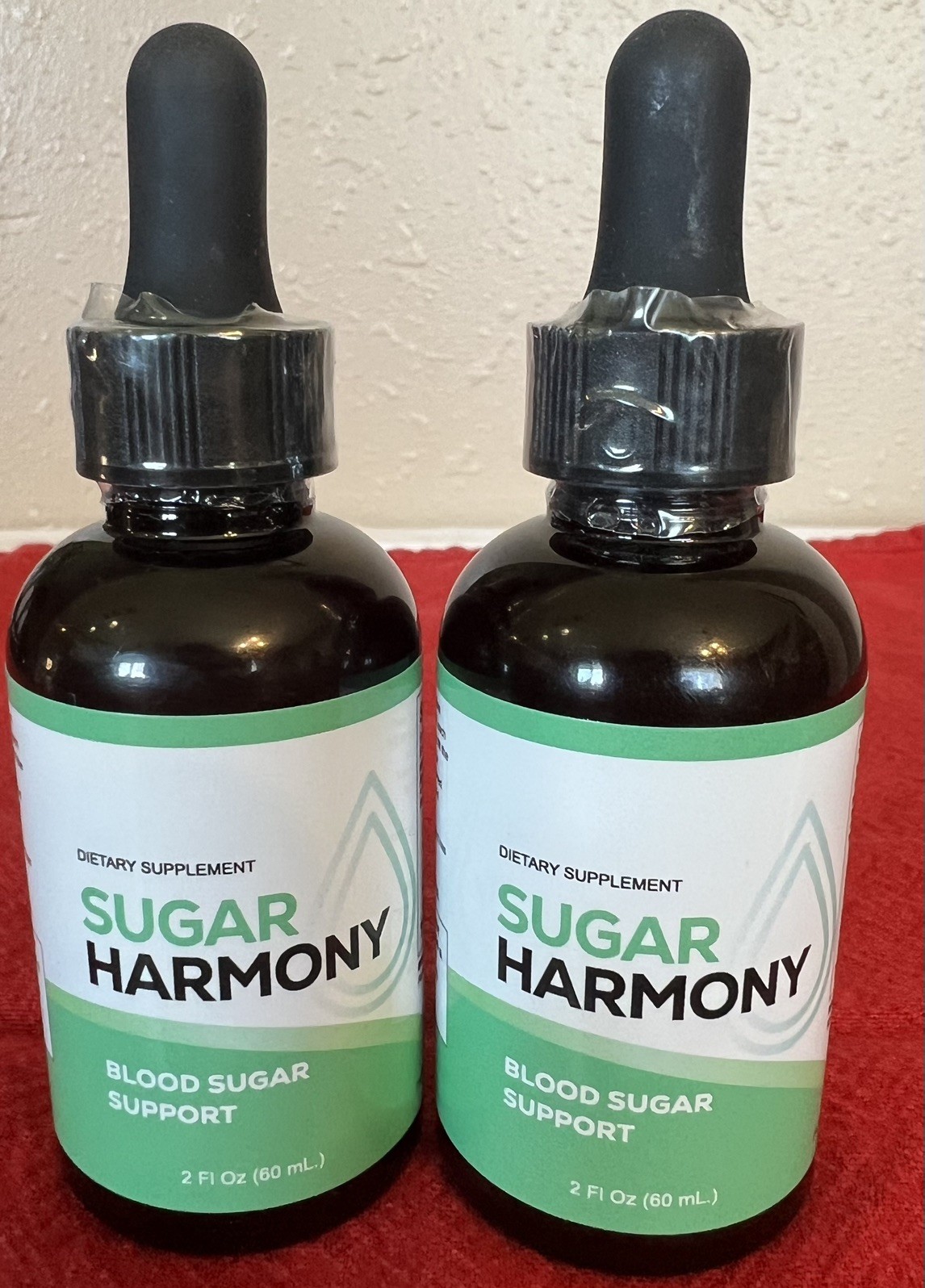 (2 bottles)Sugar Harmony Blood Sugar Support Drops Advanced Formula 60 Servings