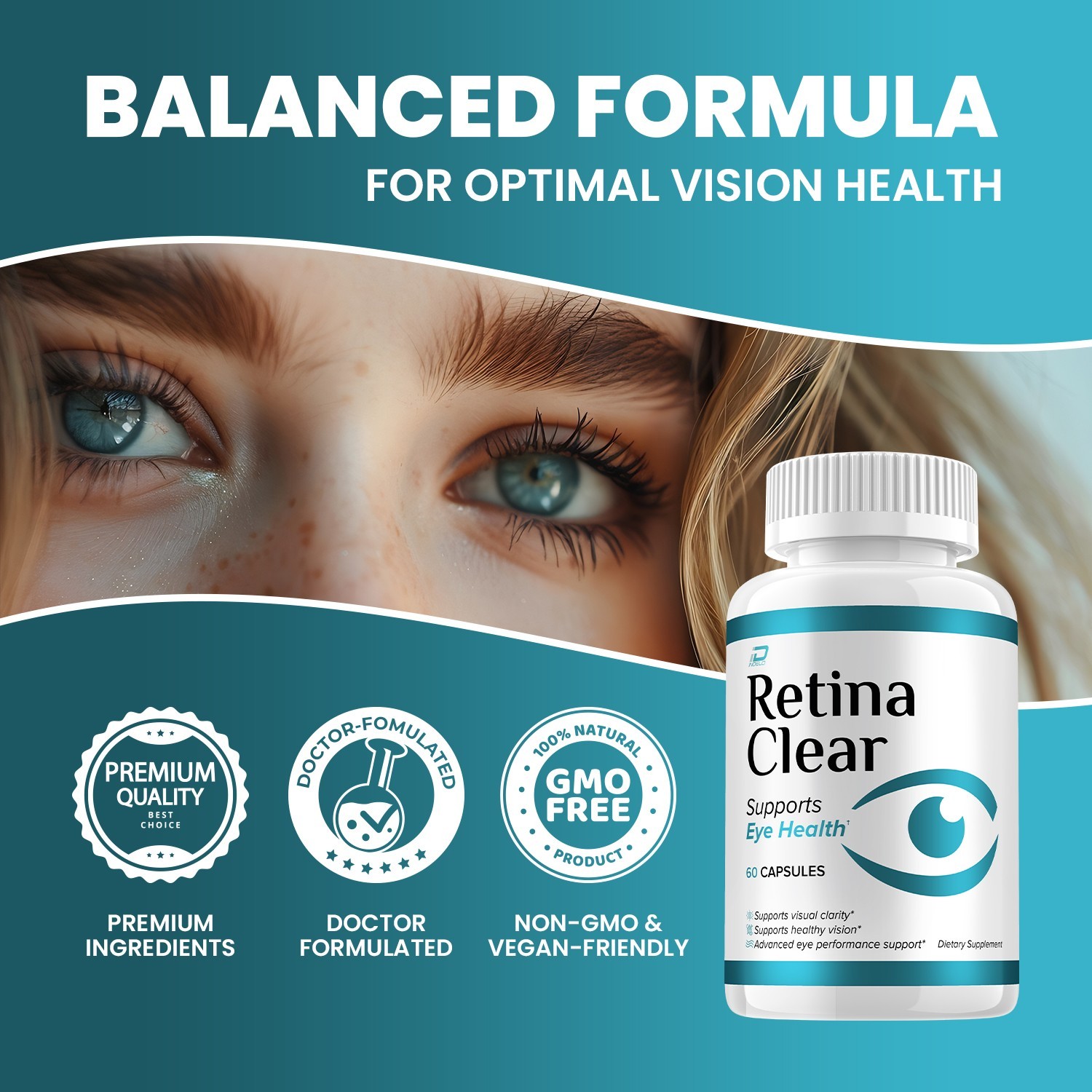 (3 Pack) Retina Clear Eye Support Supplement – RetinaClear Capsules Eye Vitamins