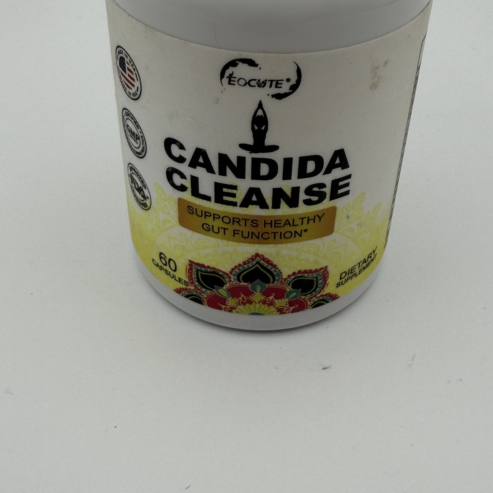 EOCUTE Candida Cleanse 60 Capsules Supports Healthy Gut Function 09/2026