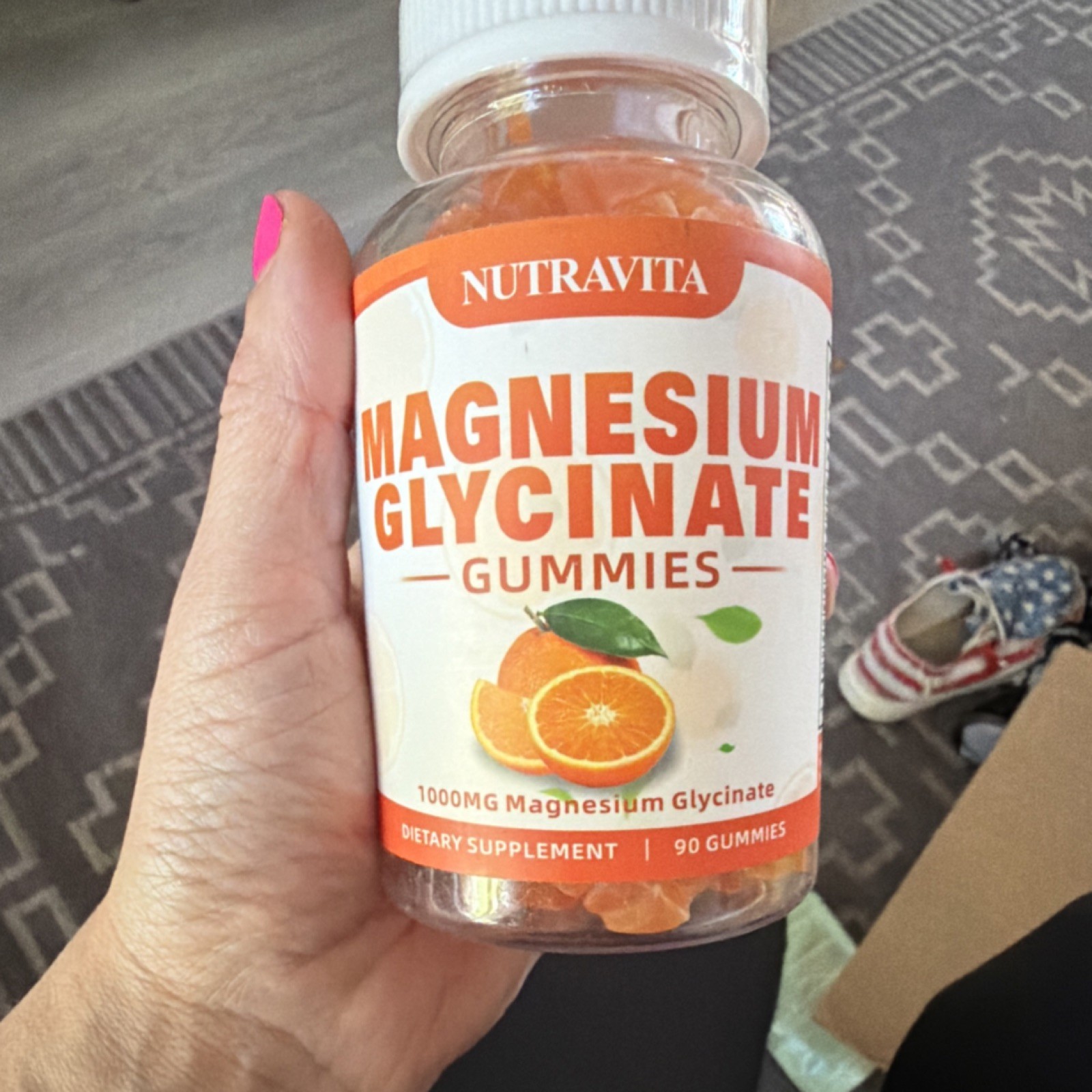 Nutravita Magnesium Glycinate Dietary Supplement 90 Gummies Exp 09/2026