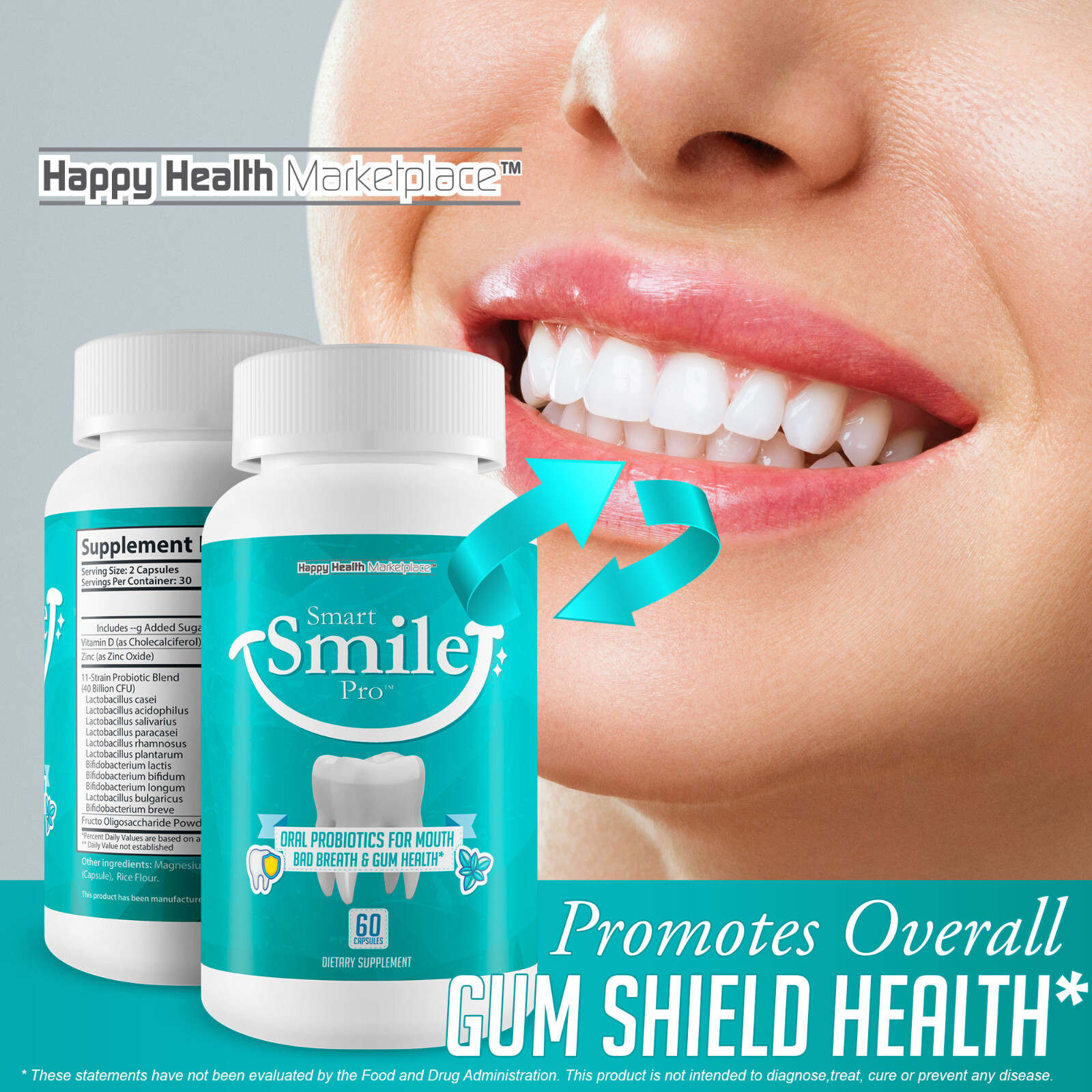 Smart Smile Pro – Our Best Oral Probiotics for Teeth and Gums