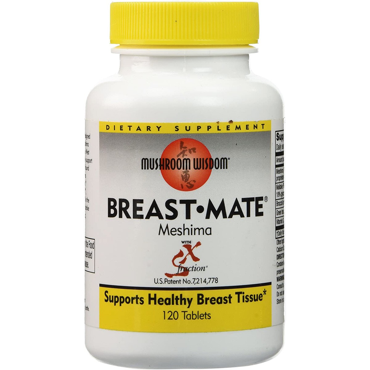 Breast Mate Meshima By Mushroom Wisdom 120 Tablets Supplement 1 Pack