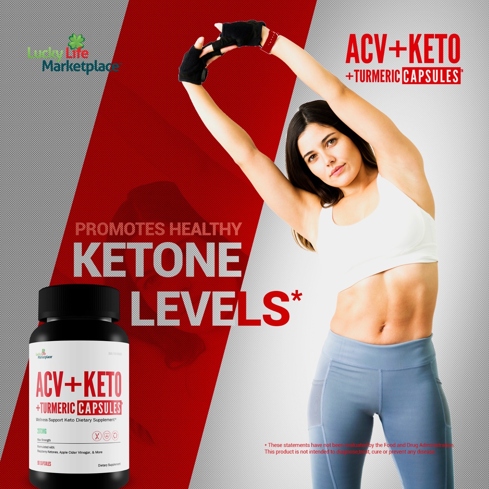 ACV + Keto + Turmeric – Weight Management & Energy Formula – Keto Friendly ACV