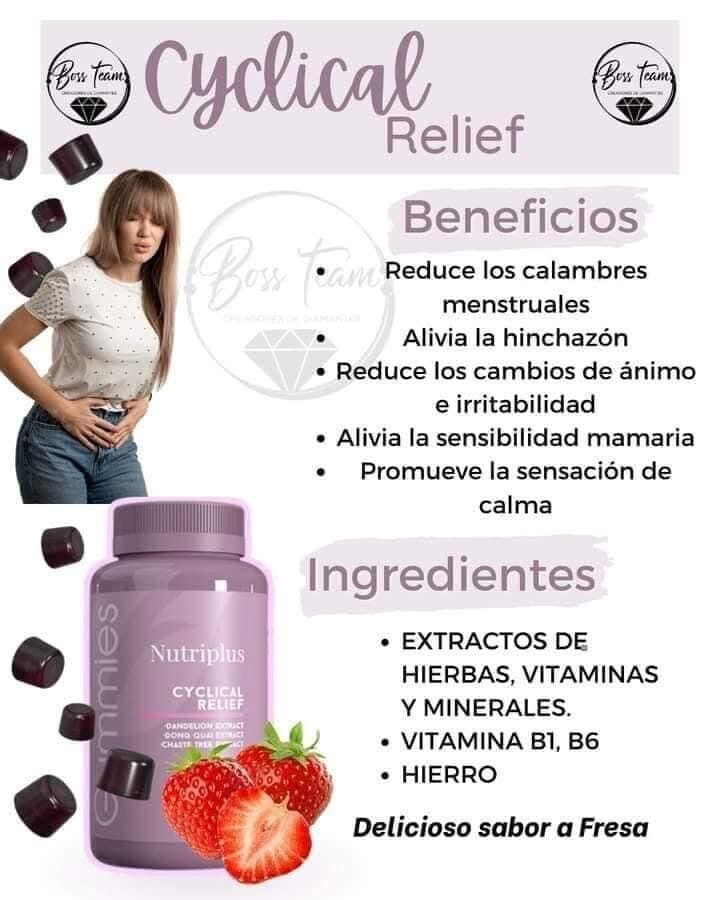 FARMASI ❤️ NUTRIPLUS 🐥 CYCLICAL RELIEF GUMMIES for Menstrual 🐥 FREE SHIPPING