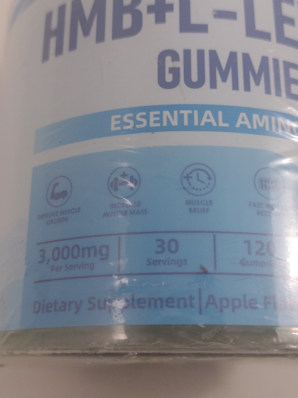 Andmino HMB L-Leucine Amino Acid Supplement Gummies Apple Flavor 120 G2