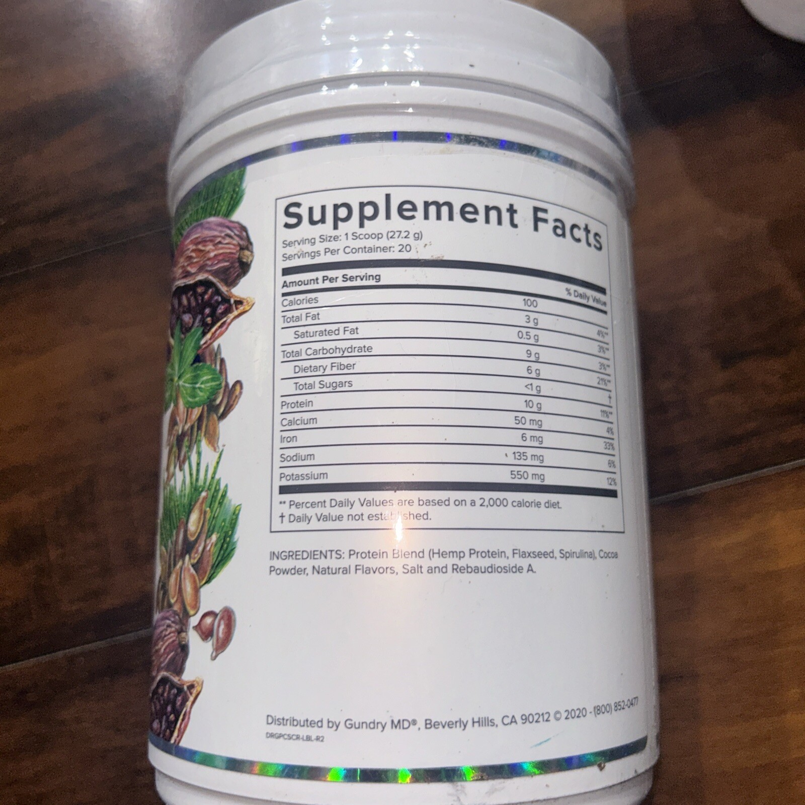 NEW GUNDRY MD PROPLANT COMPLETE SHAKE CHOCOLATE Net 544g 19oz 20servings Sealed