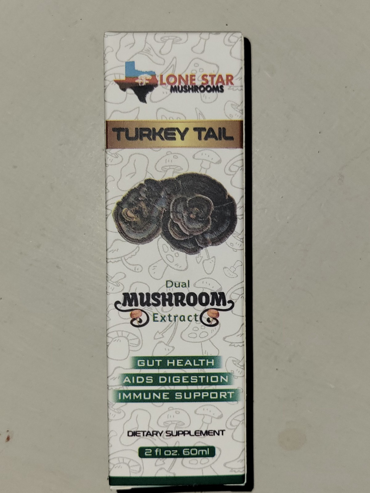 Lone Star Mushrooms Turkey Tail Dual Extract Liquid Immune Support 2 fl oz