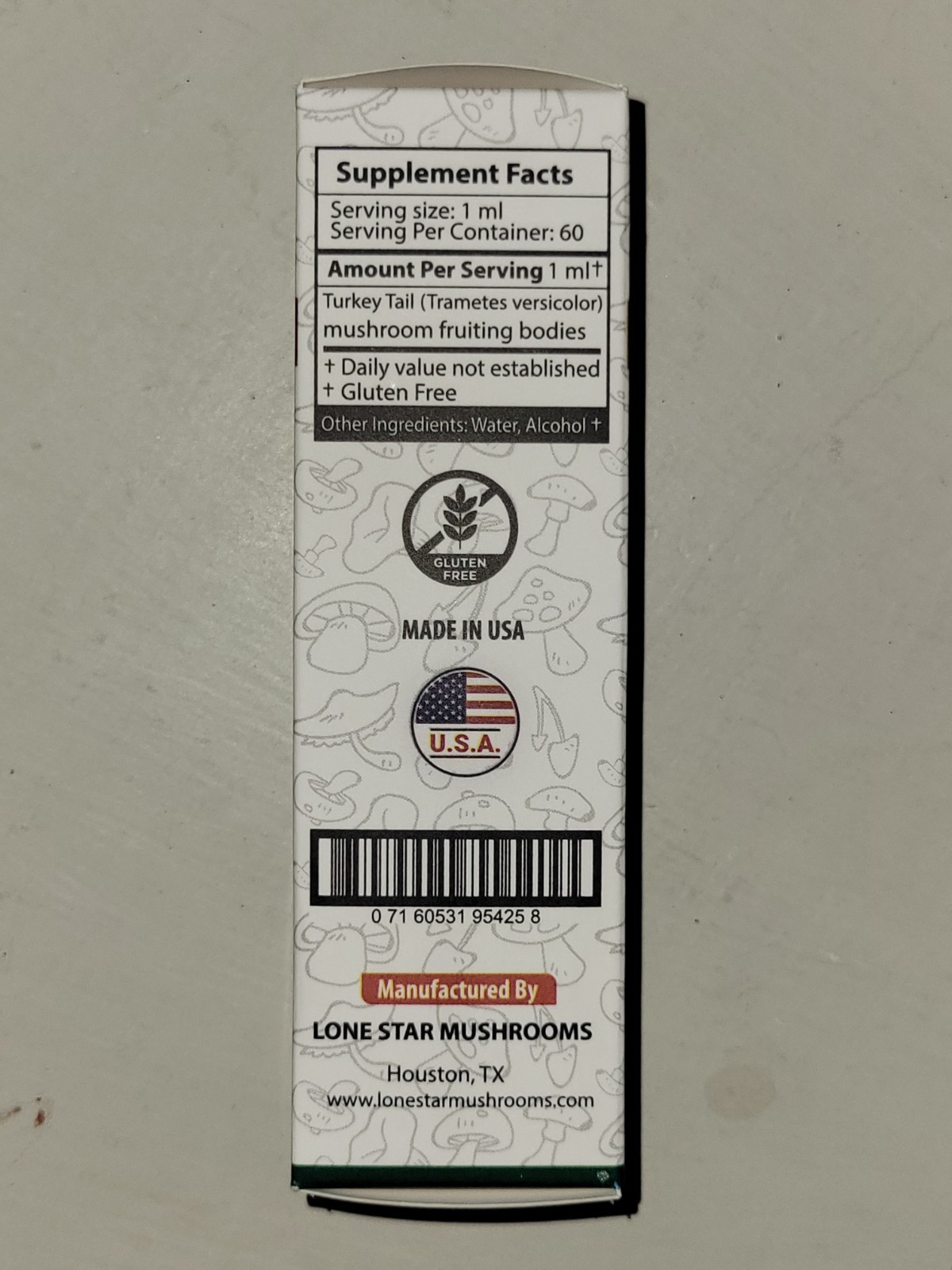 Lone Star Mushrooms Turkey Tail Dual Extract Liquid Immune Support 2 fl oz