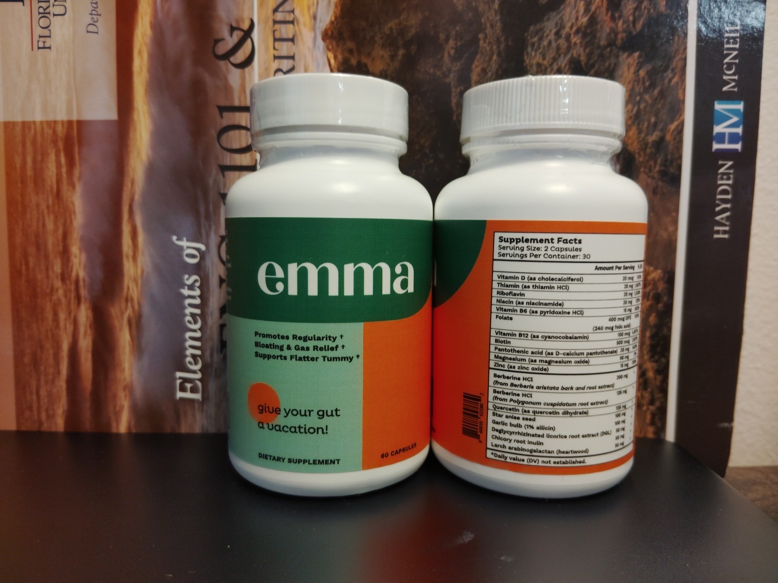 Emma Probiotic, Promotes Regularity, Bloating And Gas Relief, Flatter Tummy 2PK