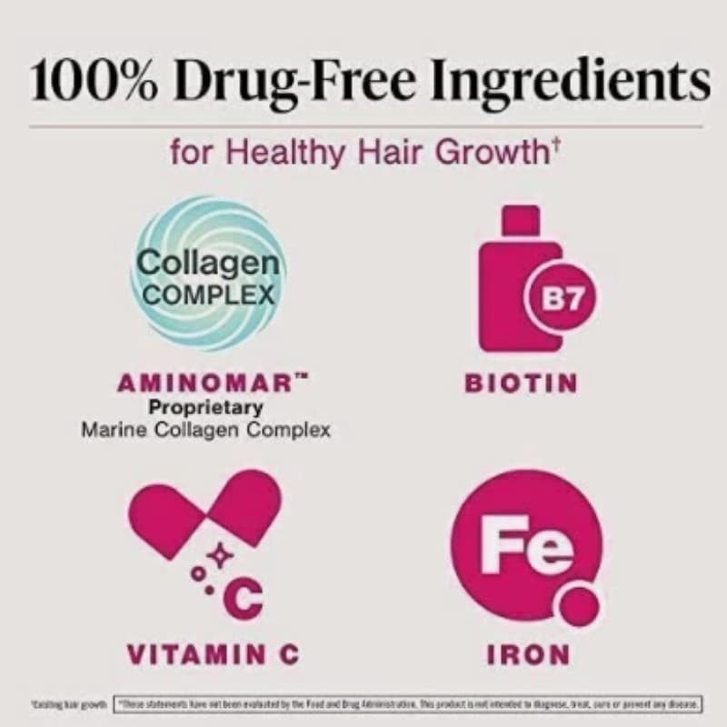 Supplements 60/180 Tablets Women’s Maximum Counts Strength Hair Growth