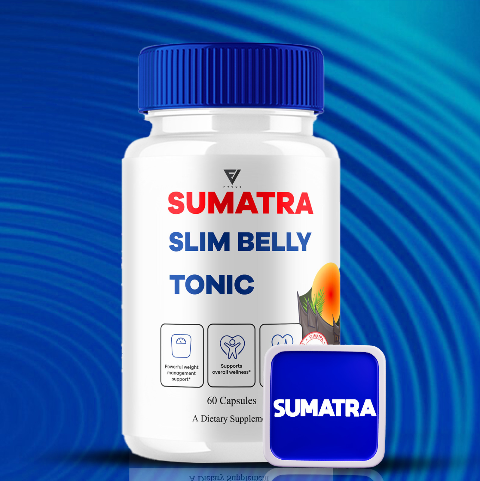 (5 Pack) Sumatra Slim Belly Tonic Capsules, Sumatra Advanced (300 Capsules)