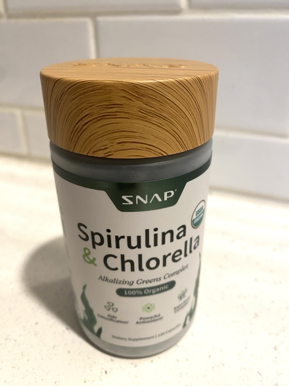 SNAP Spirulina & Chlorella Organic 120ct | Algae Superfood Energy Immune