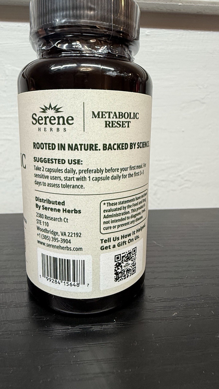 Serene Herbs Berberine African Mango Gynostemma Dietary Supplement 60 Capsules