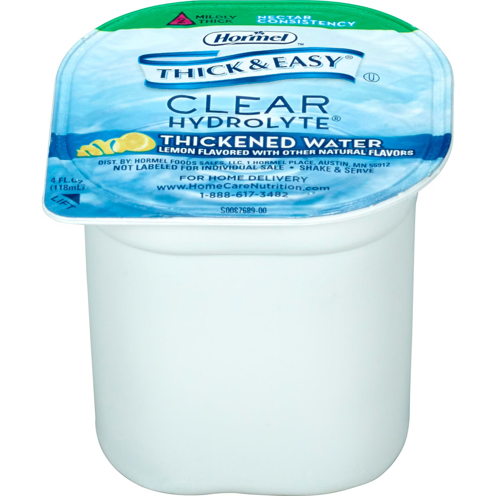 Thick & Easy 23061 Hydrolyte Thickened Water Lemon Nectar 4 oz Cup 48 Ct