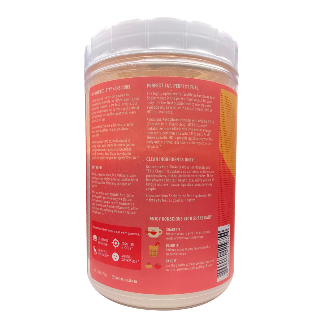 Konscious Keto Protein Shake 15 Servings Strawberry Cheesecake