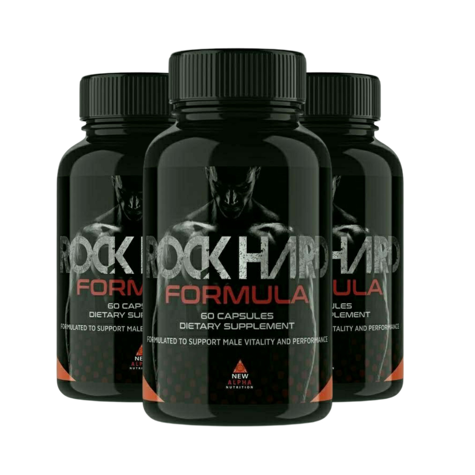 3-Pack Rock Hard Formula Pills, Rock Hard Formula Male Support – 180 Capsules