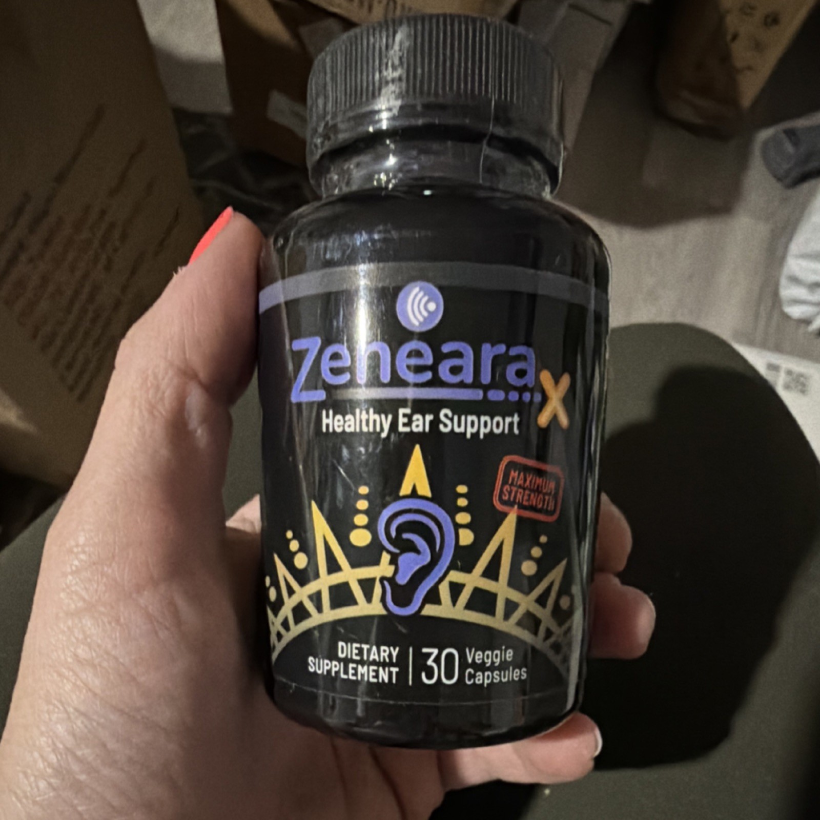 ZenearaX Healthy Ear Support Vitamin B6 Zinc Ginkgo 30 Capsules Exp 07/2027
